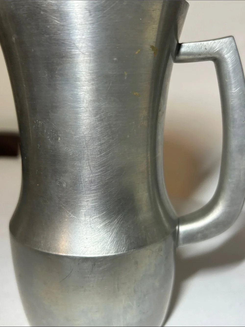 Towle Newburyport Pewter Small Pitcher / Creamer (Model 8644) & goblet
